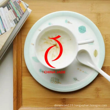 Modern Design High Quality Hand Painted Custom Cock Pattern Ceramic Tea Cup with Infuser
